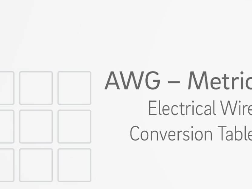 Electrical Wire Conversion Table